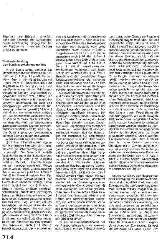 Vorschauseite 2: Ausnahmegenehmigung für Zuwendungen an Heimträger