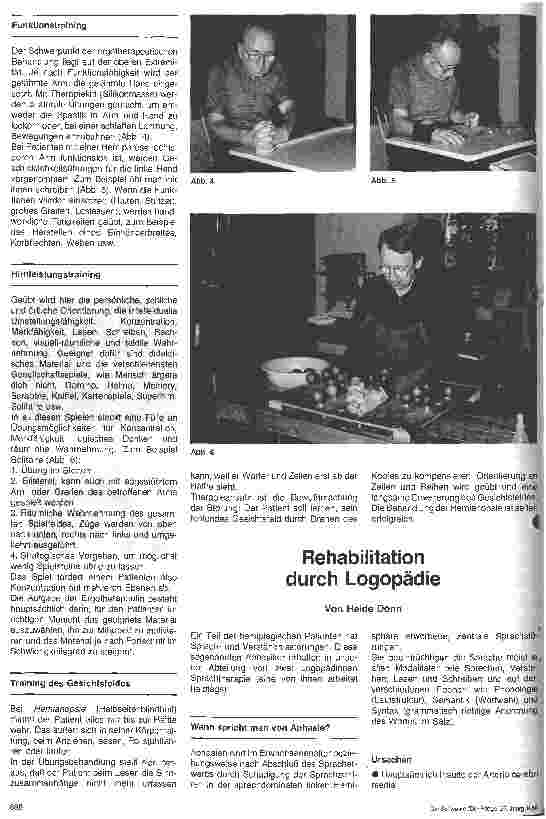 Vorschauseite 2: Rehabilitation durch Ergotherapie