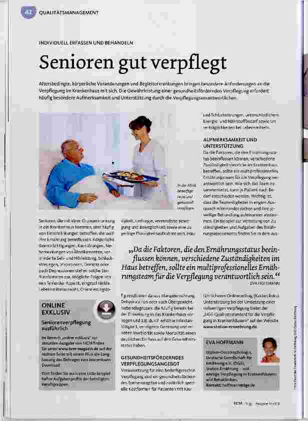 Vorschauseite 1: Senioren gut verpflegt