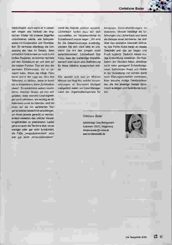 Vorschauseite 3: „Case Management im Dialog“: Lust auf Komplexität?