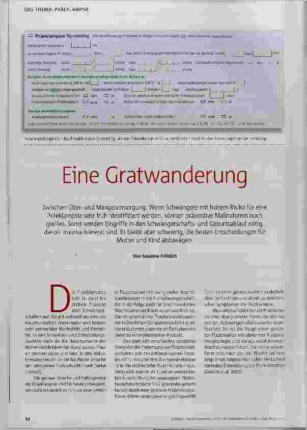 Vorschauseite 1: Eine Gratwanderung