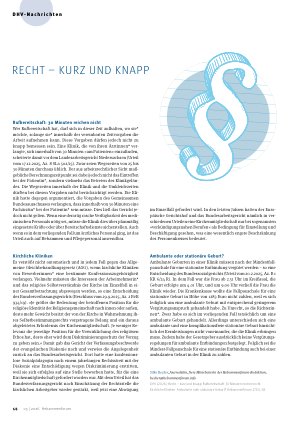 Vorschauseite 1: Recht kurz und knapp. Rufbereitschaft: 30 Minuten reichen nicht