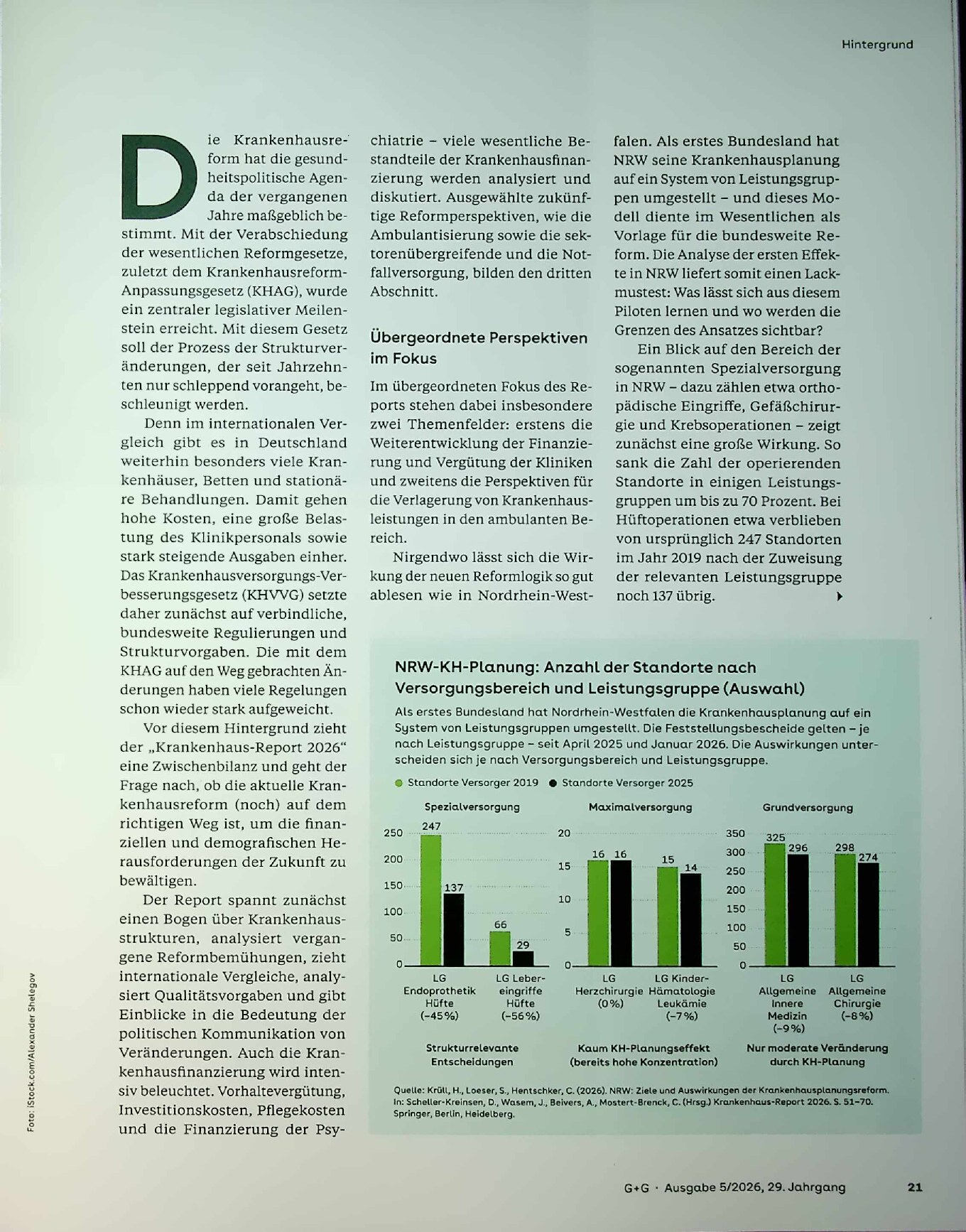 Vorschauseite 2: Wo steht die Krankenhausreform?
