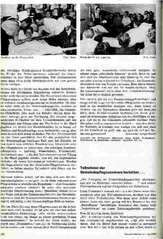 Vorschauseite 2: Gemeindepflegeseminare - Aufgabe und Ausweg