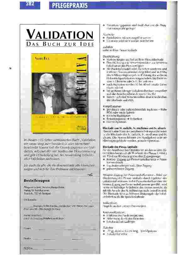 Vorschauseite 3: Für die Extremitäten stehen spezielle Anästhesieverfahren zur Verfügung Lokalanästhetika und ihre Anwendung / Teil 3