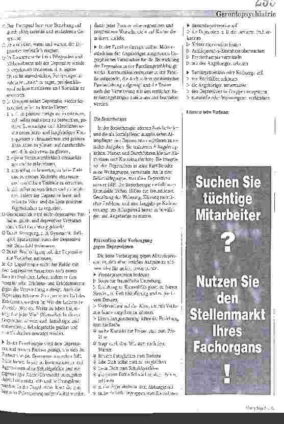 Vorschauseite 4: Zum Umgang mit Depressiven