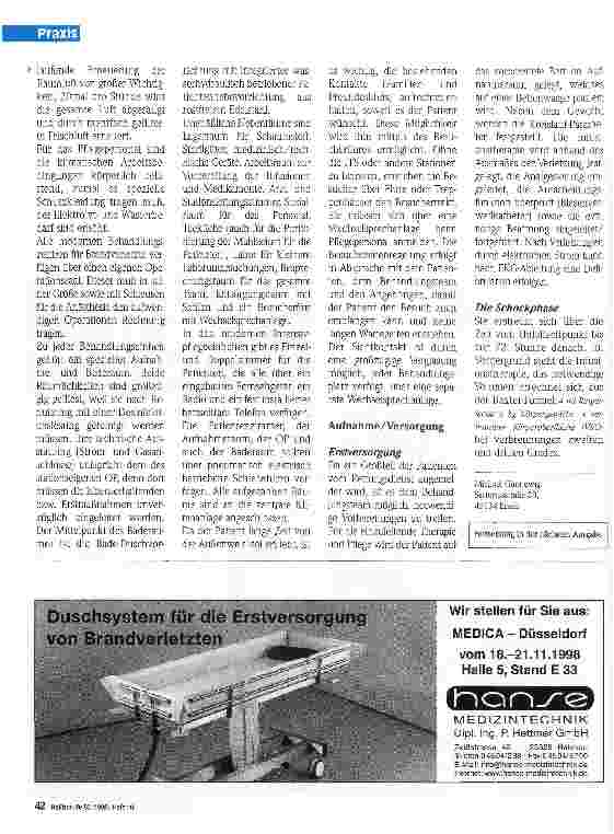 Vorschauseite 2: Die Pflege von Brandverletzten (Teil 2)