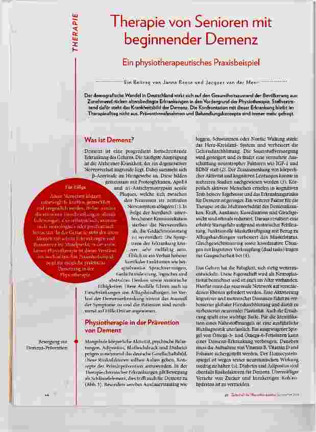 Vorschauseite 1: Therapie von Senioren mit beginnender Demenz