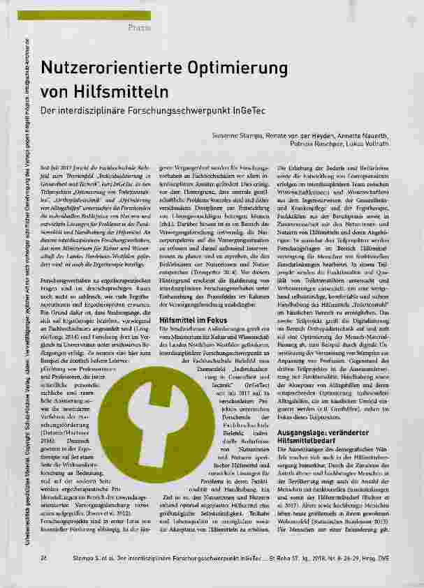 Vorschauseite 1: Nutzerorientierte Optimierung von Hilfsmitteln