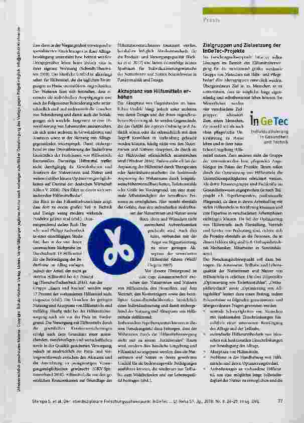 Vorschauseite 2: Nutzerorientierte Optimierung von Hilfsmitteln