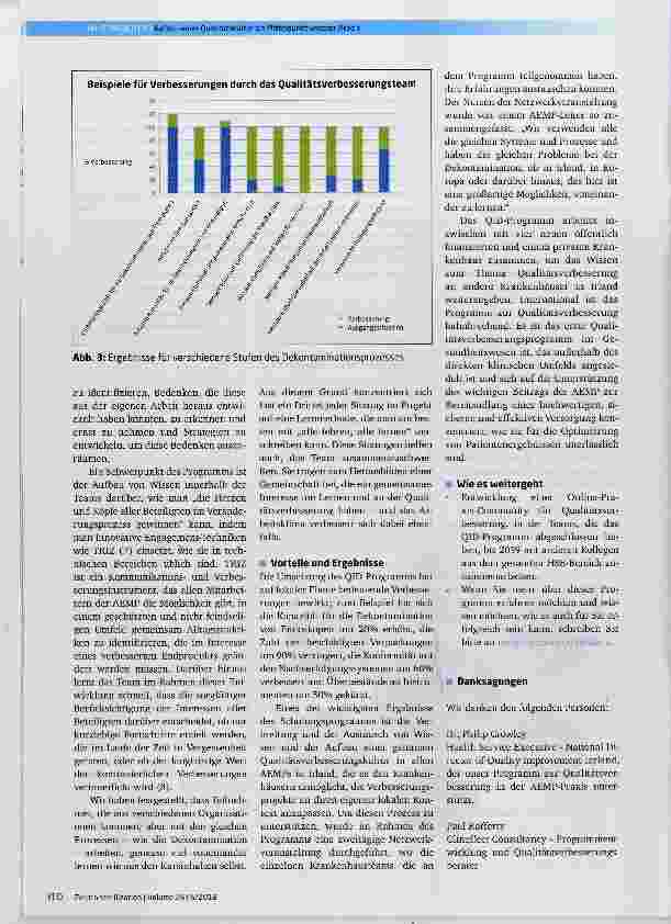 Vorschauseite 4: Aufbau einer Qualitätskultur als Mittelpunkt unserer Arbeit