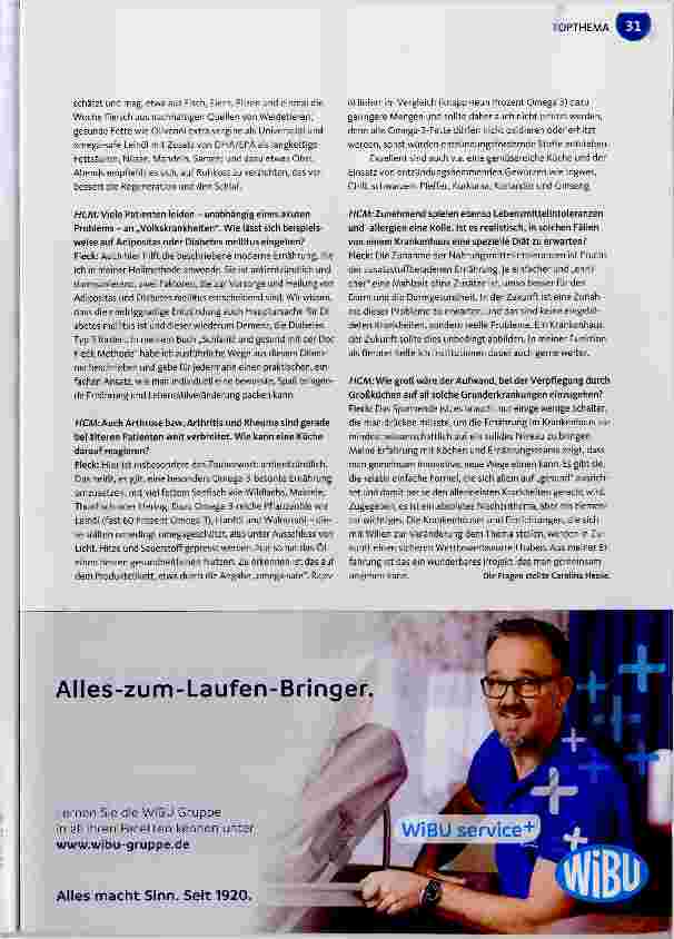 Vorschauseite 2: „Ernährungsmedizinisches Desaster“