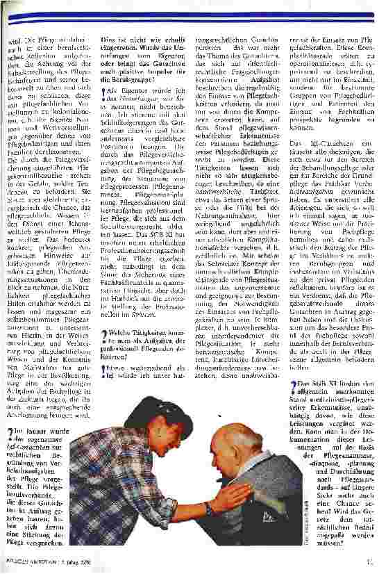 Vorschauseite 2: In selbstbewußter Bescheidenheit Perspektiven zum gesellschaftlichen Auftrag professioneller Pflege