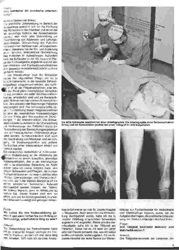 Vorschauseite 2: Das St.Josefs-Hospital in Wiesbaden Gespräch mit Dr.M. Schneider, Chefärztin der Anästhesie-Abteilung