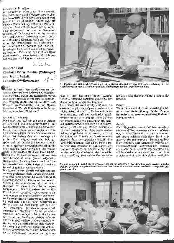 Vorschauseite 4: Das St.Josefs-Hospital in Wiesbaden Gespräch mit Dr.M. Schneider, Chefärztin der Anästhesie-Abteilung