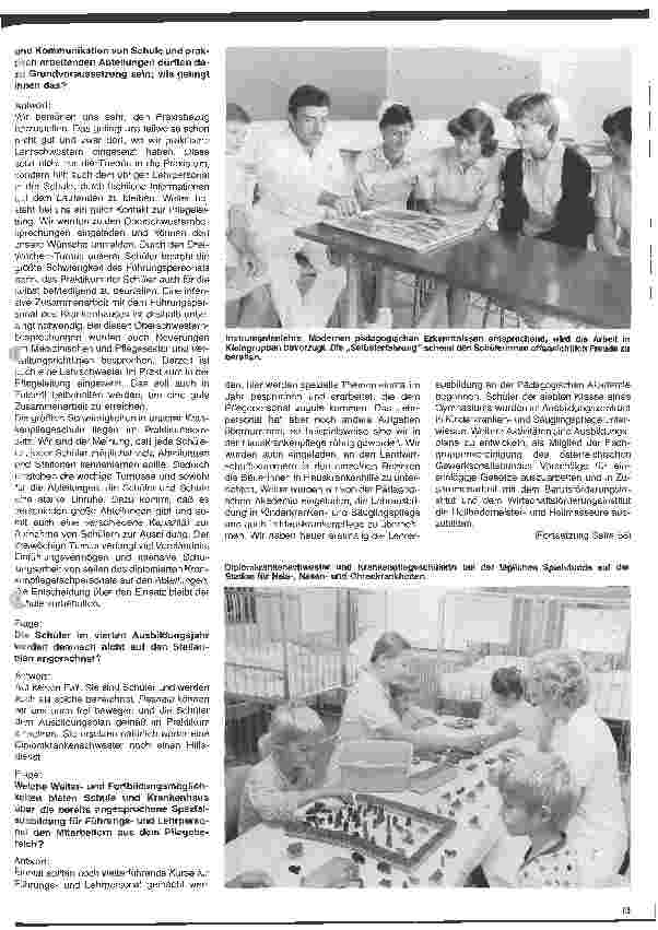 Vorschauseite 5: Das Allgemeine österreichische Landeskrankenhaus in Klagenfurt/Kärnten und sein Ausbildungszentrum - Interview mit E. Pribernig