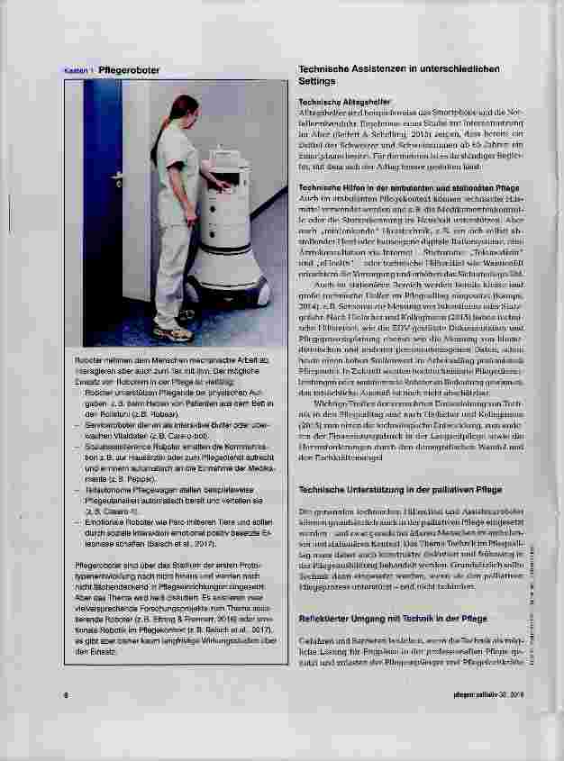 Vorschauseite 2: Technische Assistenzen in der (palliativen) Pflege