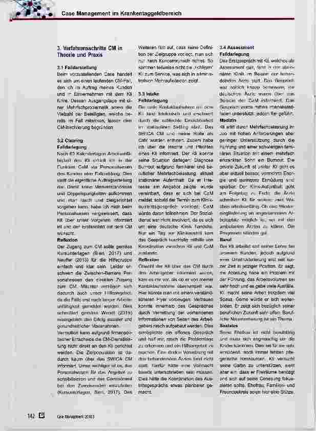 Vorschauseite 2: Case Management im Krankentaggeldbereich