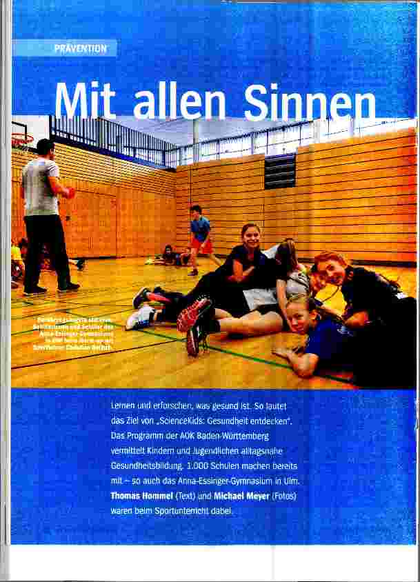Vorschauseite 1: Mit allen Sinnen
