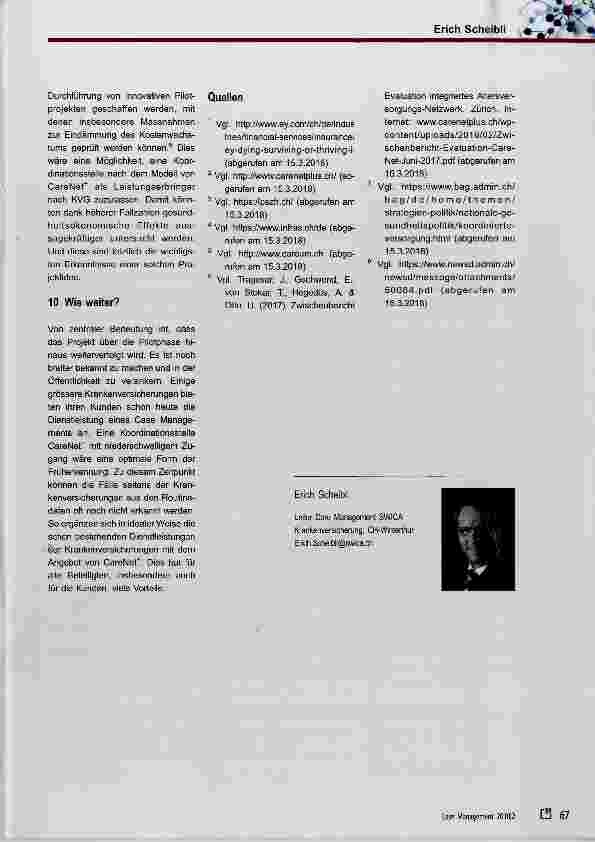 Vorschauseite 5: CareNet: Ein CM-Projekt mit Zukunft