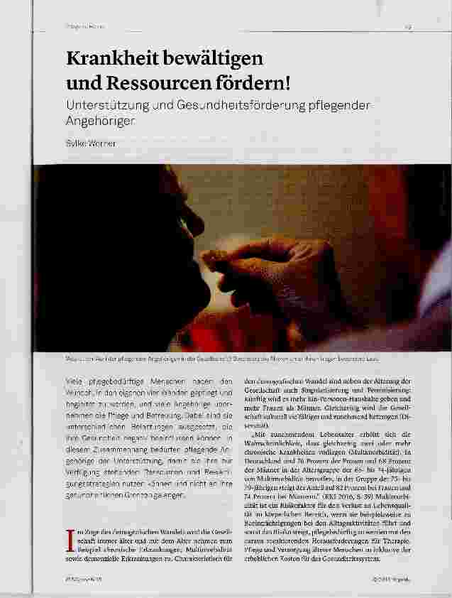 Vorschauseite 1: Krankheit bewältigen und Ressourcen fordern!