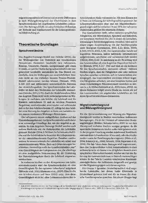 Vorschauseite 2: Unterschiede im Sprachverständnis bei angehenden Lehrkräften