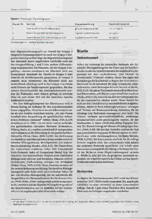 Vorschauseite 3: Unterschiede im Sprachverständnis bei angehenden Lehrkräften