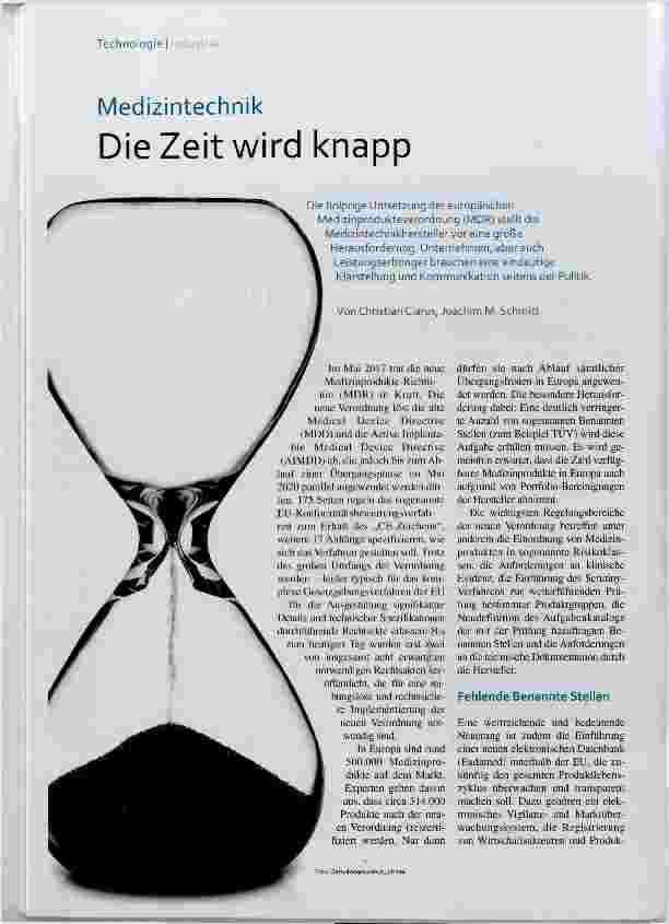 Vorschauseite 1: Die Zeit wird knapp