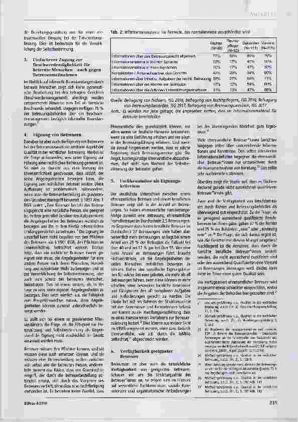 Vorschauseite 3: Folgerungen aus der Studie zur Qualität in der rechtlichen Betreuung