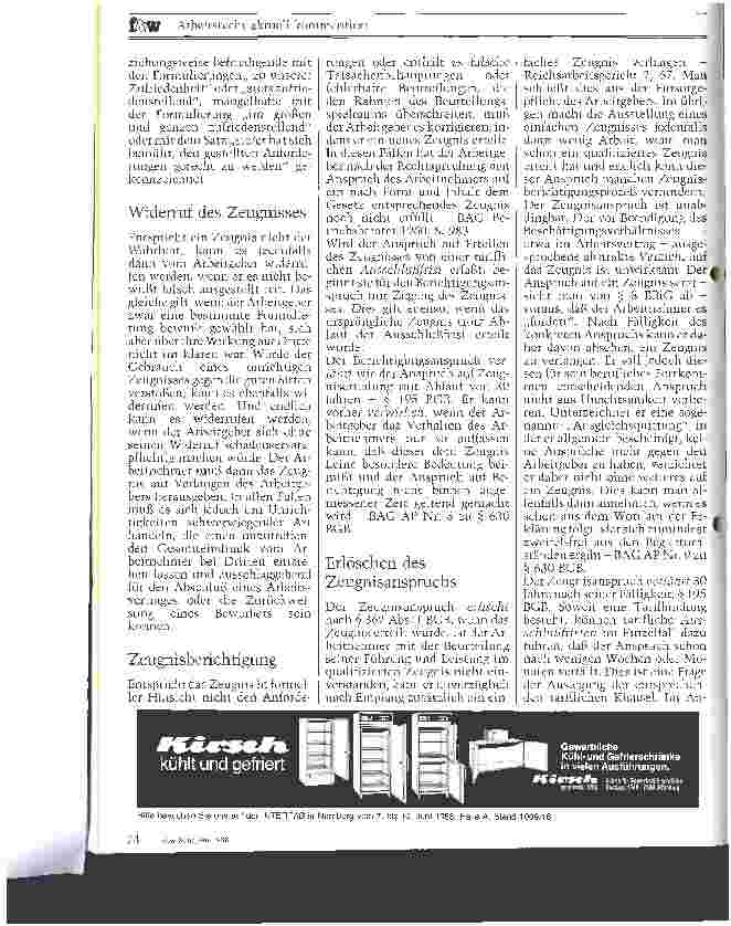Vorschauseite 4: Das Arbeitszeugnis II