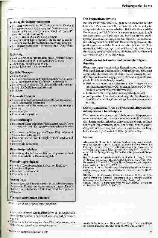 Vorschauseite 4: Die Thyreotoxische Krise