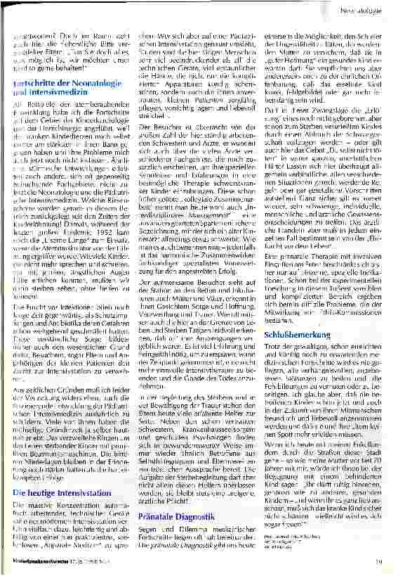 Vorschauseite 4: Verhängnis am Anfang des Lebens Herausforderung und Bewältigung