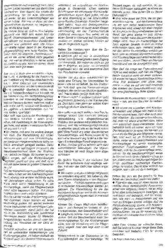 Vorschauseite 3: Lore Kroeker übernahm Geschäftsführung beim DBfK Wir müssen solidarisch handeln