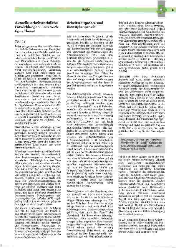 Vorschauseite 1: Arbeitsrecht, auf dem Weg wohin?