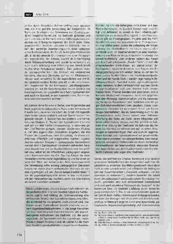 Vorschauseite 5: In der Großstadt Jugend ermöglichen Stadtteile als junge Bildungsund Beteiligungsräume
