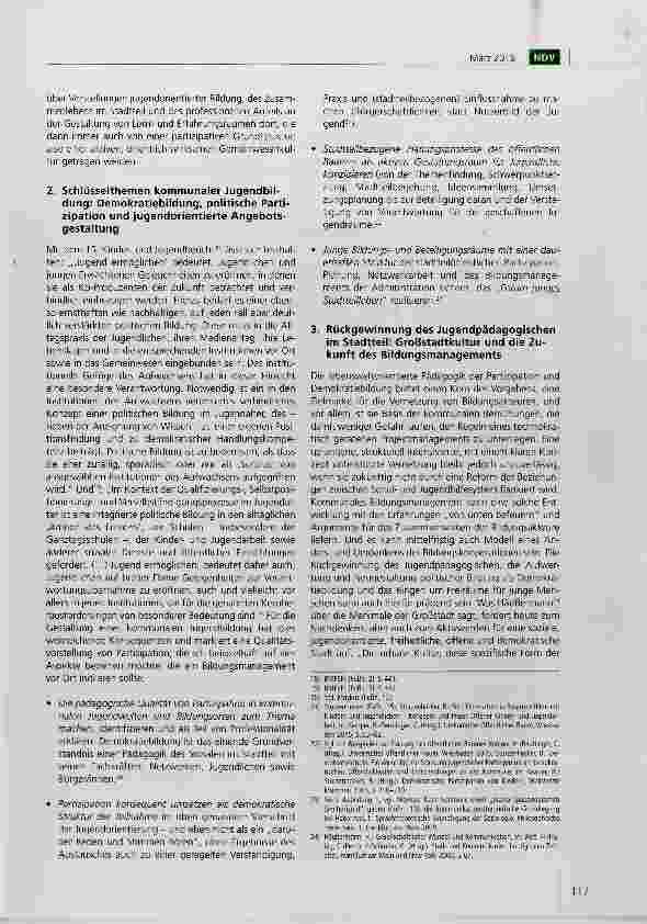 Vorschauseite 6: In der Großstadt Jugend ermöglichen Stadtteile als junge Bildungsund Beteiligungsräume