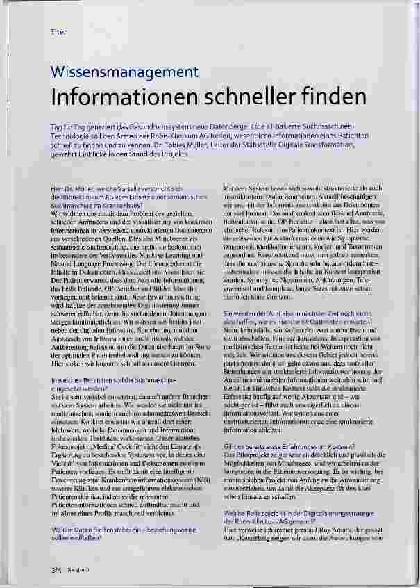 Vorschauseite 1: Informationen schneller finden