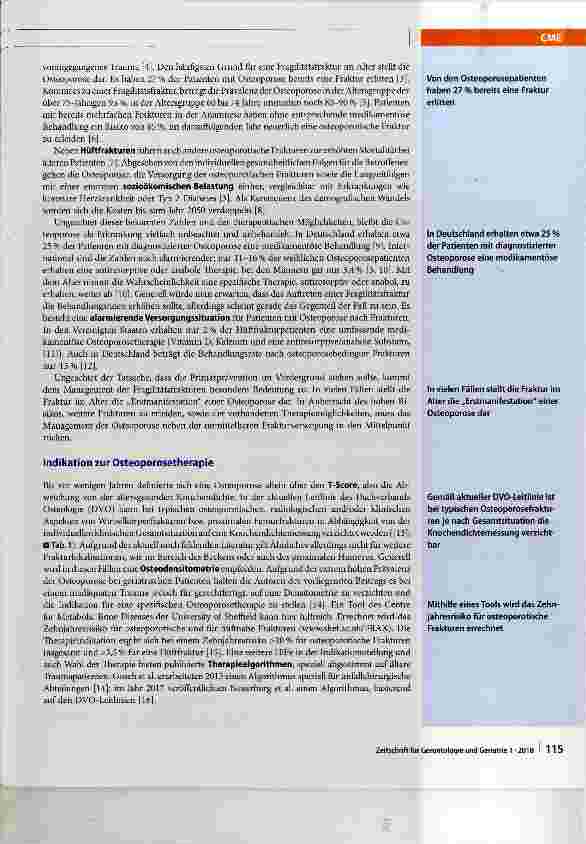 Vorschauseite 3: Management der Ostéoporose nach Fragilitätsfrakturen