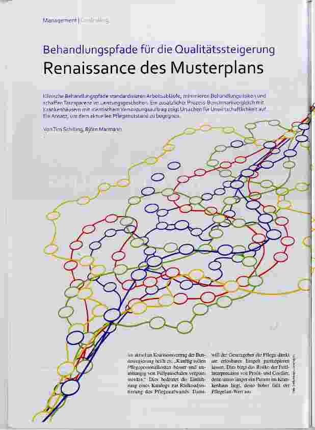 Vorschauseite 1: Behandlungspfade für die Qualitätssteigerung Renaissance des Musterplans