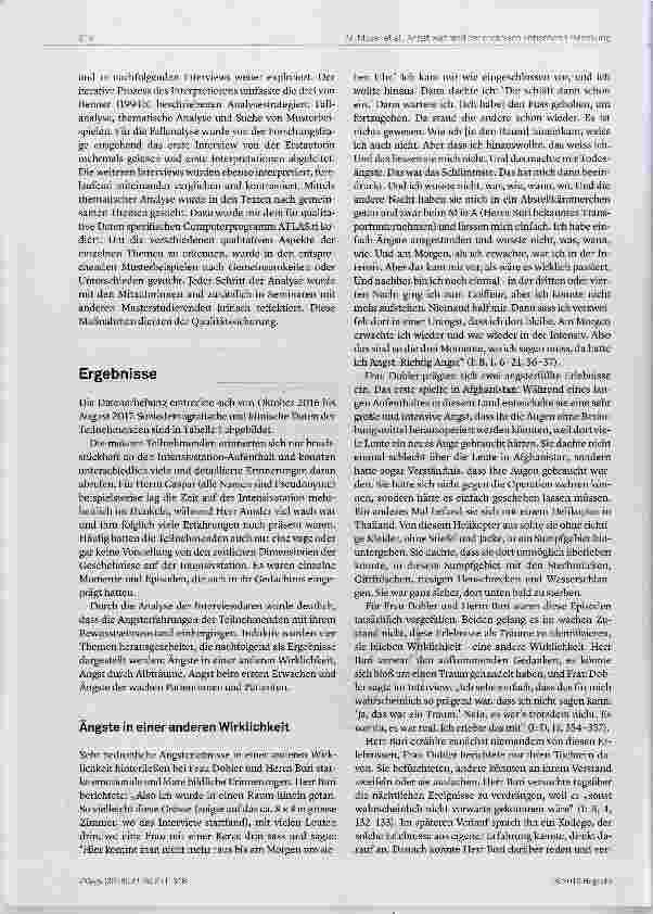 Vorschauseite 4: Angst während der chronisch kritischen Erkrankung auf der Intensivstation eine interpretierende phänomenologische Studie