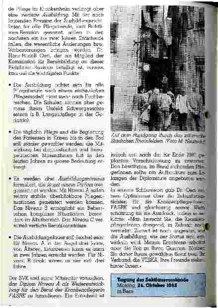 Vorschauseite 4: Die Eigenständigkeit war und bleibt das angestrebte Ziel der KrankenpflegerInnen