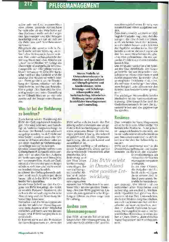 Vorschauseite 4: Ideenmanagement und betriebliches Vorschlagswesen im Sozialbereich: Die Mitarbeiter sind die eigentlichen Insider