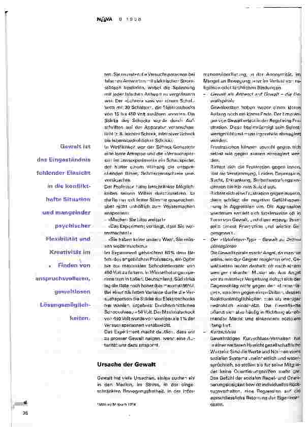 Vorschauseite 2: Aggression und Gewalt