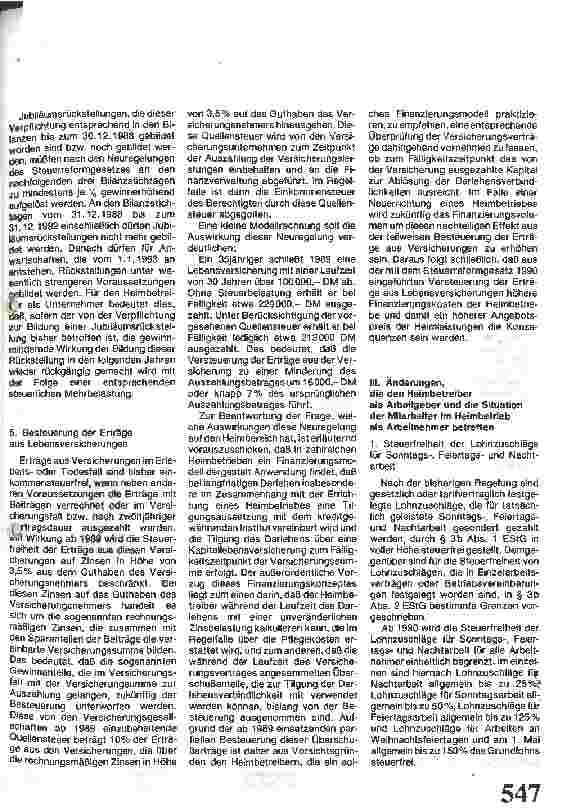 Vorschauseite 2: Steuerreform 1990