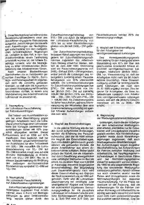 Vorschauseite 3: Steuerreform 1990