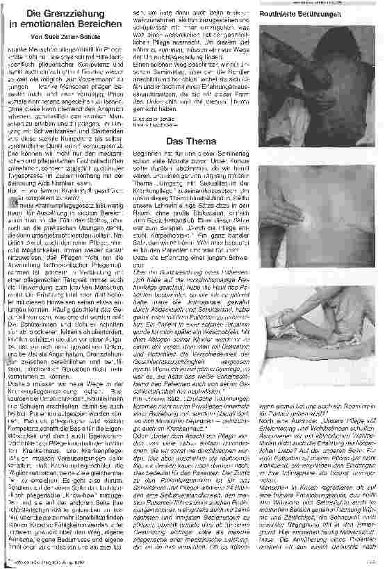 Vorschauseite 1: Umgang mit der Sexualität Die Grenzbeziehung in emotionalen Bereichen