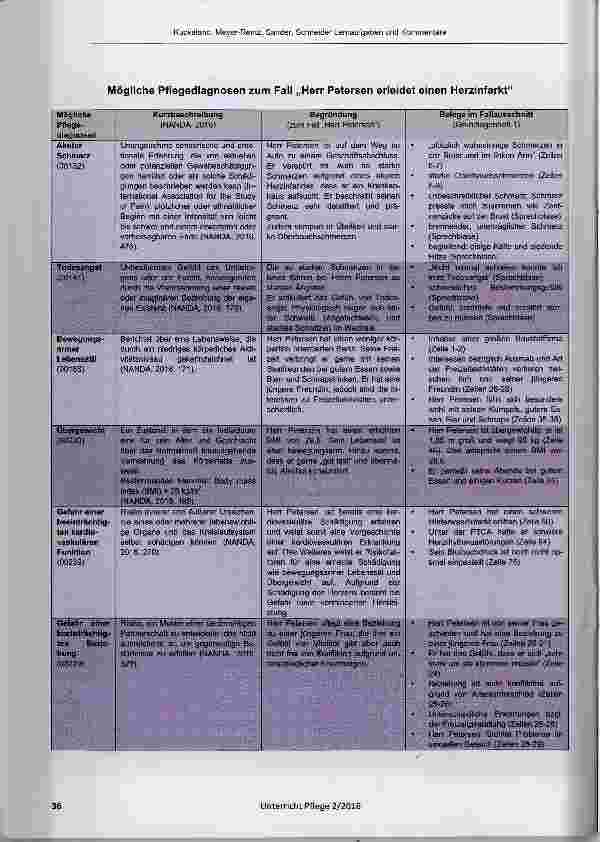 Vorschauseite 4: Lernaufgaben mit Kommentaren zum Themenbereich „Pflege im Rahmen präventiver, kurativer, rehabilitativer und sozialpflegerischer Maßnahmen“
