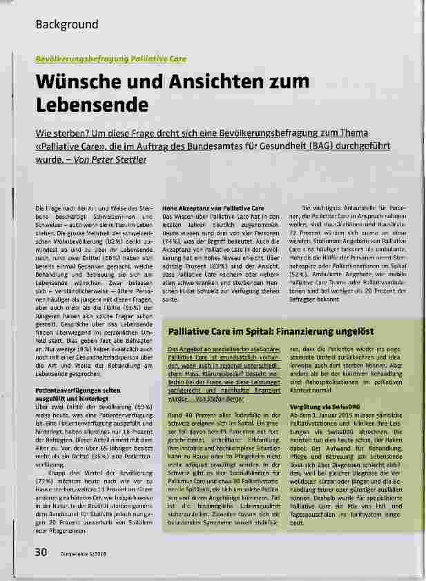 Vorschauseite 1: Wünsche und Ansichten zum Lebensende