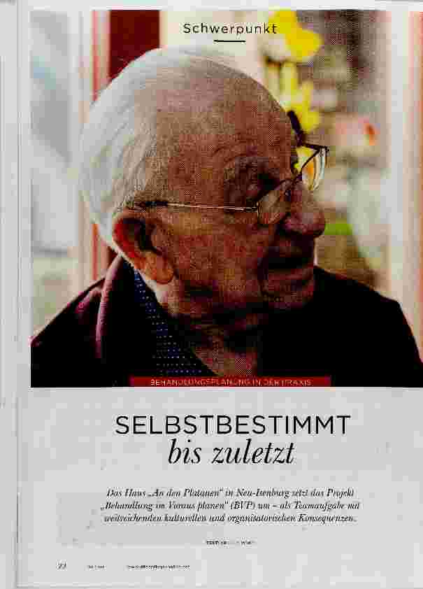 Vorschauseite 1: SELBSTBESTIMMT bis zuletzt