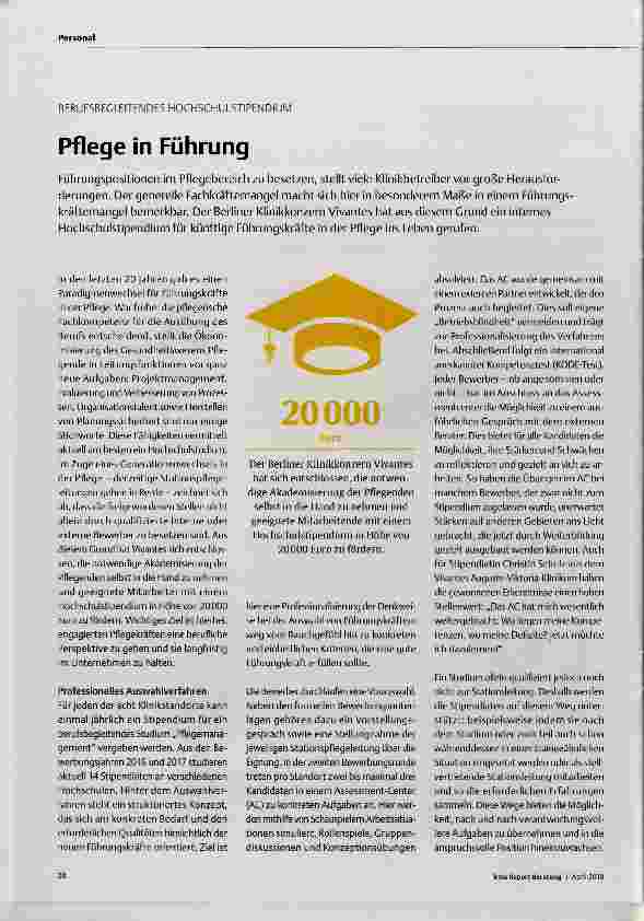 Vorschauseite 1: Pflege in Führung